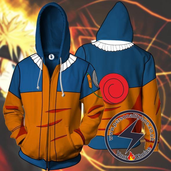 Naruto - Naruto Uzumaki Zip Up - Hoodies Jackets